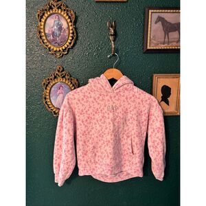 Gap X LoveShackFancy Girls Floral Hoodie Sz Medium